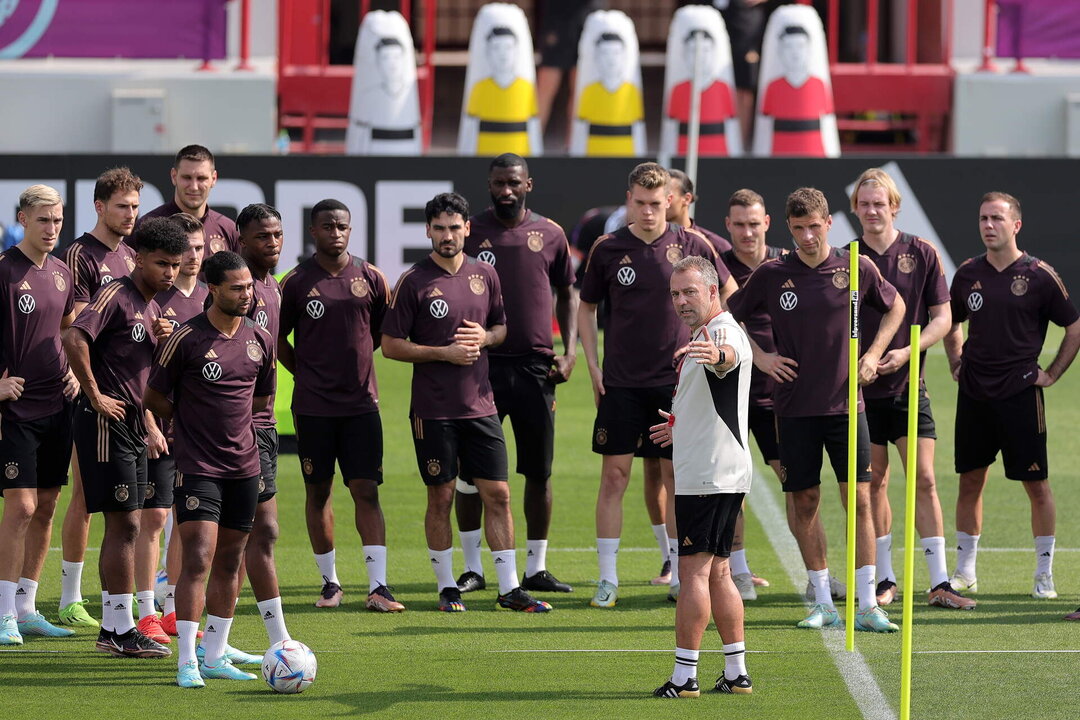 Rüdiger y Müller vuelven a entrenarse con Alemania. EFE/EPA/FRIEDEMANN VOGEL