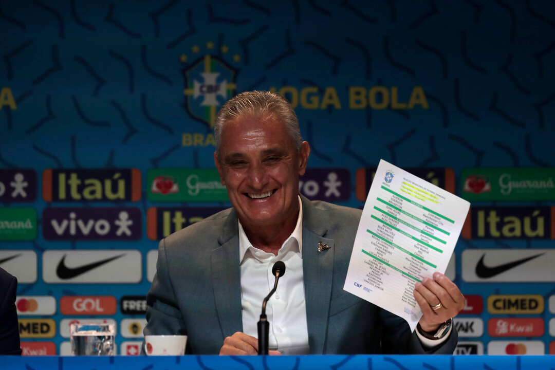 <p>Adenor Leonardo Bacchi "Tite", entrenador de la selección de fútbol de Brasil, en una imagen de archivo. EFE/ Antonio Lacerda</p>