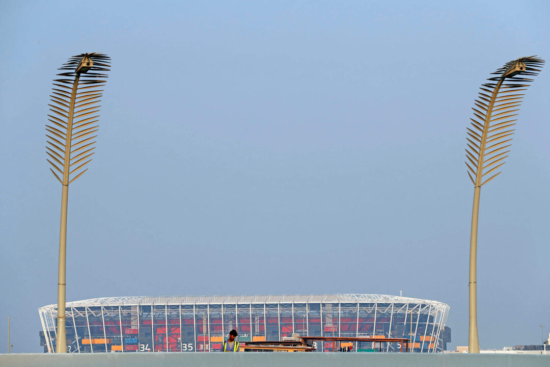 En la imagen, vista del estadio 974, diseñado por la firma Fenwick Iribarren con capacidad para acoger 40.000 espectadores. EFE/ Alberto Estévez