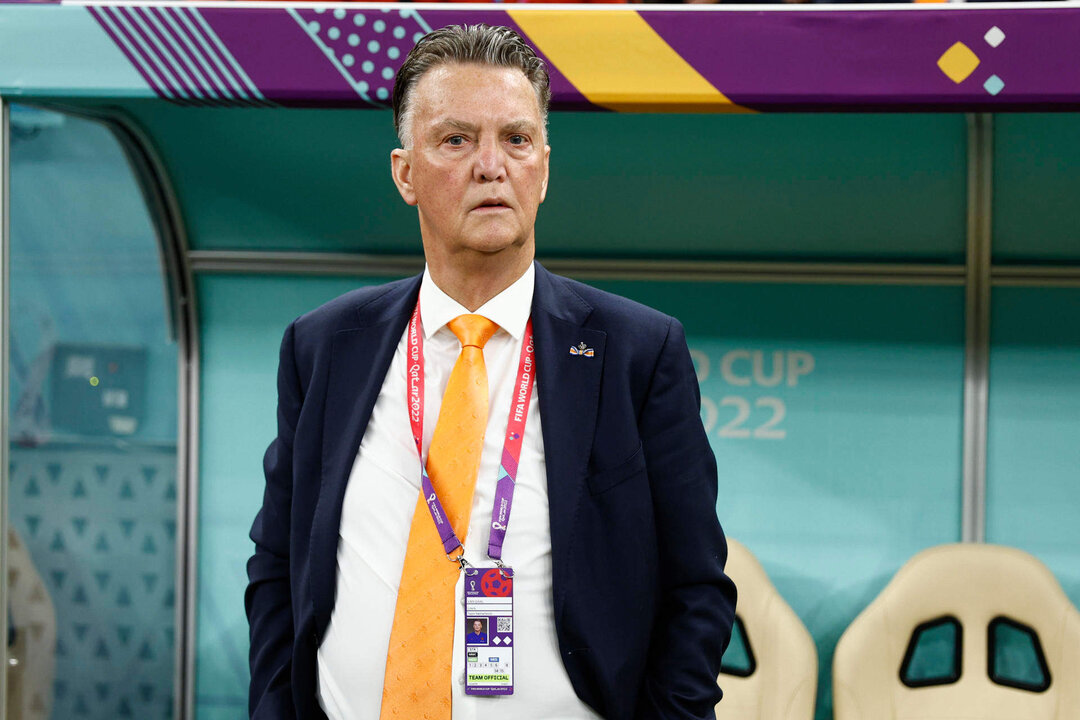 Louis van Gaal, durante el partido de los cuartos de final contra Argentina. EFE/ Rodrigo Jiménez