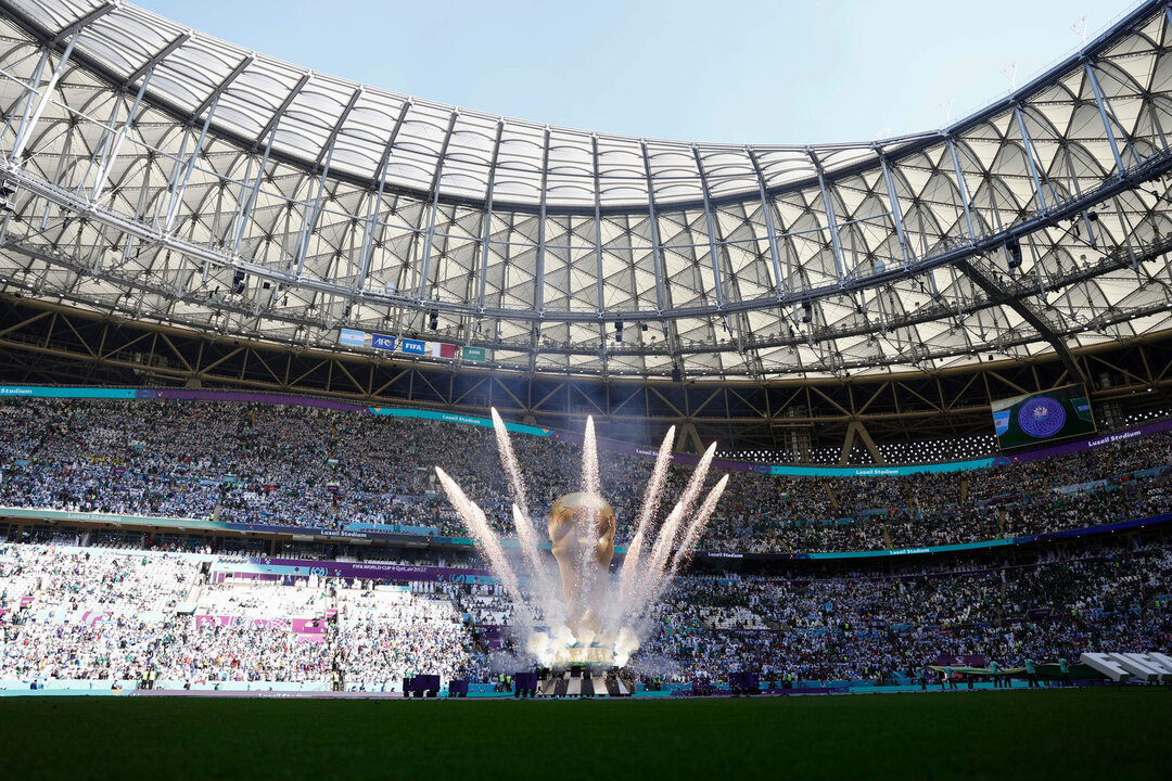 Fotografía de la tribuna del estadio de Lusail. EFE/ Rodrigo Jiménez